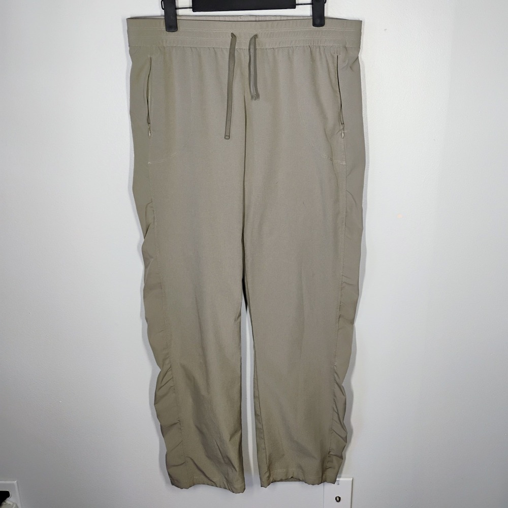 Kuhl Freeflex Move Hiking Pants Womens Large Beige Quick Dry Moisture Wicking